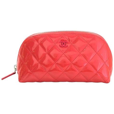 chanel cosmetic bag pink|Chanel cosmetic bag makeup organizers.